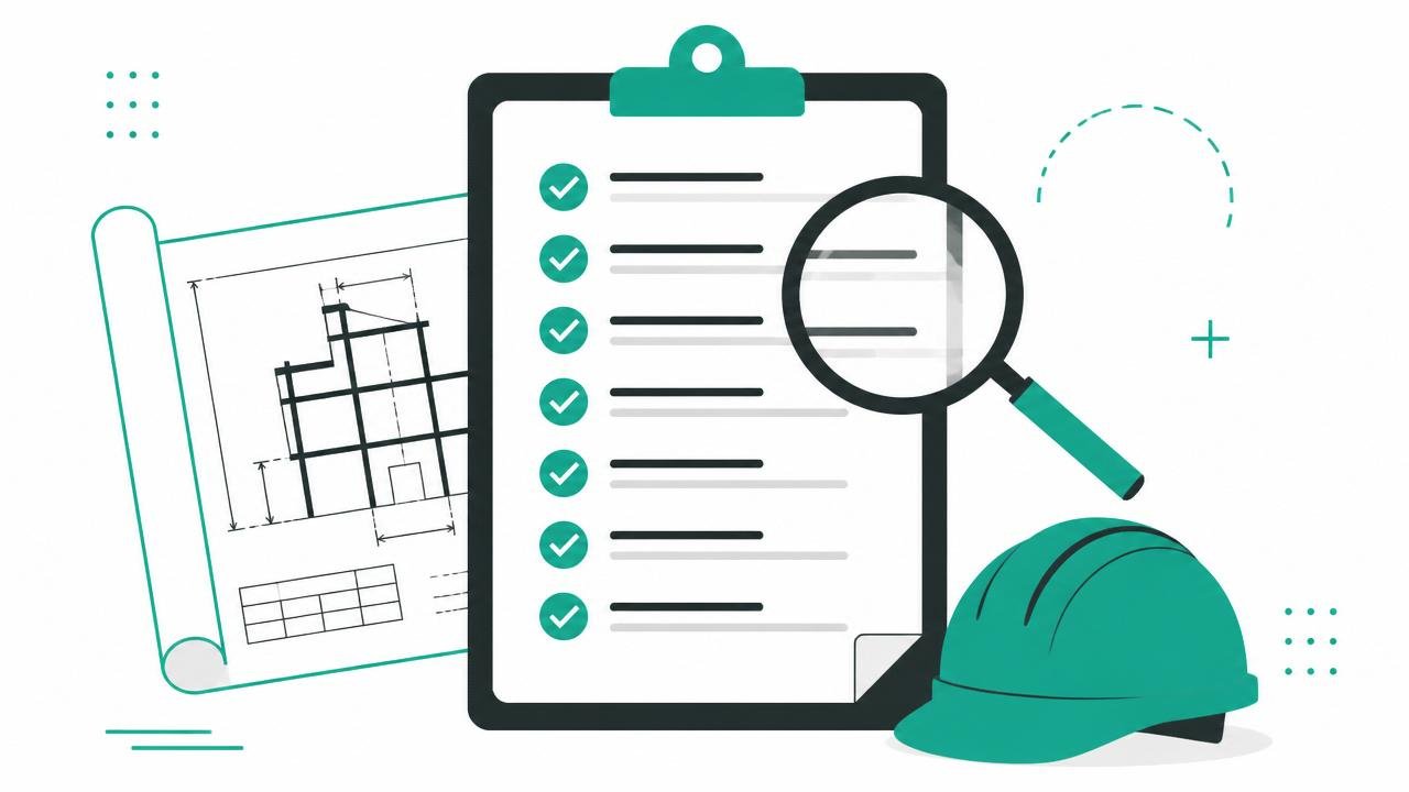 Checklist ilustrado com 7 perguntas para escolher construtora em Sinop